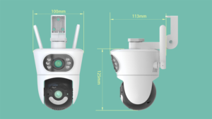 กล้อง4MP 2K สองเลนส์ Wi-Fi ตรวจจับคน<span class=keywords><strong>2</strong></span>.4G ความปลอดภัยไร้สายกล้อง PTZ เลนส์คู่กล้อง IP Wi-Fi - Product Image 5