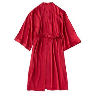 Phù Dâu Áo Choàng Cô Dâu Áo Choàng Cô Dâu Mặc Quần Áo Gown Bán Buôn Satin Lụa In Phụ Nữ Cưới Nửa Tay Áo Phù Dâu Áo Choàng - Product Image 5