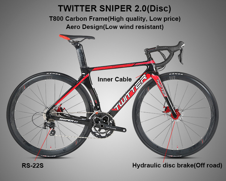 Twitter SNIPER 2.0 sepedaロードバイクカーボンファイバーフレーム