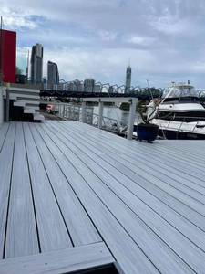 Tấm Ván Sàn Composite <span class=keywords><strong>WPC</strong></span> Hai Màu Đồng Ép Đùn Cho Sàn Ngoài Trời Sàn Gỗ Nhìn - Product Image 3