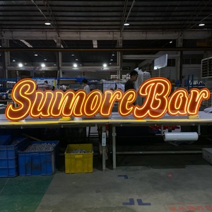 Enseignes néon personnalisées, lumières LED RGB néon à intensité variable pour la décoration murale, chambre, mariage, anniversaire, <span class=keywords><strong>bar</strong></span>, logo d'entreprise, nom - Product Image 4