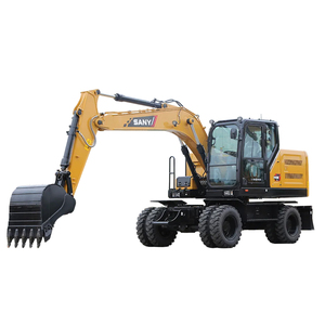 14ton Wheeled Excavator Digger Machine 155W Compactor Rubber Small <b>Wheel</b> Excavator for Sale - Product Image 2