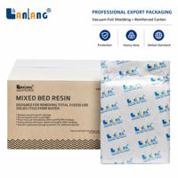 Résine échangeuse d'ions à lit mixte de type gel, déionisée DI, pour filtration d'eau pure de haute pureté, destinée au rinçage de vitres sans traces