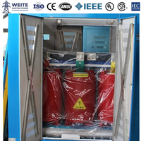 Transformador de Tipo Seco de 1500kVA 630kVA 1000kVA, 50/60Hz, Resina Fundida, Trifásico, Distribución de Energía de Cobre, Baja Pérdida, Certificado CE