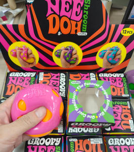 Mushroom NeeDoh Decompression Ball Fuzz Ball Toy Squeeze <b>Rebound</b> TPR Silicone Ball - Product Image 2