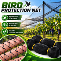 Filet invisible pour attraper les oiseaux, filet anti-oiseaux en nylon à mailles fines pour capturer les oiseaux, filet de brouillard