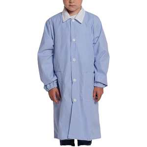 Tablier d'école bleu CBF Balducci Group pour garçons, élèves du primaire, durable, confortable, 65% polyester, 35% coton, uniforme fabriqué - Product Image 1