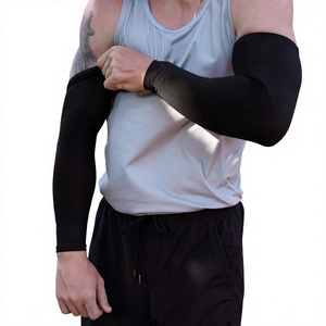 Mangas Protectoras para Hombre, Negras, Sólidas, UPF50+, Protección UV de Poliéster - Product Image 3