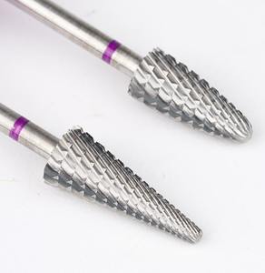 Fraise conique professionnelle en carbure de tungstène de 3/32 po pour le retrait du vernis gel et de l'acrylique, pour manucure électrique - Product Image 6