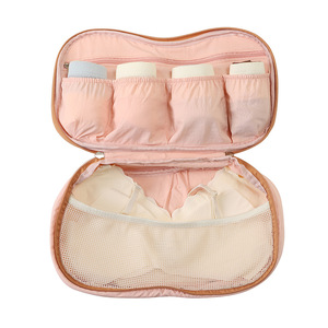 Tas Penyimpanan <span class=keywords><strong>Bra</strong></span> Tahan Air dengan Ritsleting, Kotak <span class=keywords><strong>Organizer</strong></span> Portabel Kapasitas Besar untuk Perjalanan & Rumah Tangga - Product Image 3
