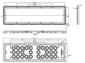 사용자 정의 28 포인트 90 도 SMD 5050 PC Led 렌즈 50W 터널 빛 - Product Image 2