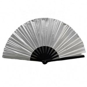 Éventails promotionnels personnalisés en bambou et PVC, grands, à main, 13 pouces, pour festivals et soirées dansantes - Product Image 6