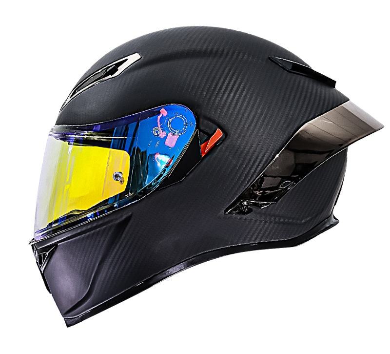 สีดำด้าน - เลนส์ใส + เลนส์สีฟ้าสดใส