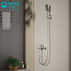Mélangeur <span class=keywords><strong>de</strong></span> baignoire en laiton mural SOLVEX avec jet <span class=keywords><strong>de</strong></span> <span class=keywords><strong>douche</strong></span> et barre coulissante <span class=keywords><strong>de</strong></span> pulvérisation <span class=keywords><strong>de</strong></span> massage 2 connecteurs excentriques - Product Image 6