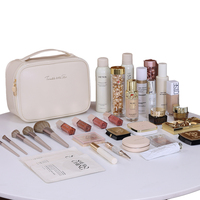 Brosse de maquillage sac de maquillage porte séparateurs amovibles pour la manipulation organisateur multicouche porte-sac étuis en cuir Pu