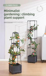 Jardinière surélevée <span class=keywords><strong>pour</strong></span> plantes grimpantes, cage à tomates et treillis <span class=keywords><strong>pour</strong></span> pots de fleurs et jardinières - Product Image 6