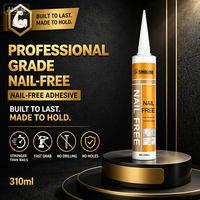 Adhésif de construction 310 ml sans clou pour la décoration intérieure, les garnitures en bois, les panneaux en PVC et les matériaux de construction