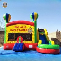 Parc d'attractions gonflable pour enfants Nova Fun, combo château gonflable, toboggans, brincolines gonflables