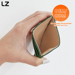 Кошелек LZ OEM ODM из зернистой кожи с RFID-защитой, тонкий, с передним карманом, для мужчин и женщин, многофункциональный, для кредитных карт, без логотипа бренда - Product Image 2