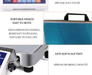 정저우 Huaxin 700kg 스테인레스 스틸 계량 스케일 800kg 디지털 플랫폼 스케일 A12 미니 바닥 스케일 - Product Image 6