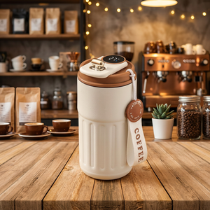 Thermos intelligent LED 450 ml en acier inoxydable, tasse à café de voyage, affichage de la température, isolation thermique de 6 à 12 heures, écologique - Product Image 2