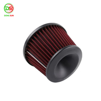 Filtre à air universel 75mm Kits de tubes en aluminium Adaptateur double entonnoir Kit de filtre à air à haut débit Performance Car Cold Air Intake Kits