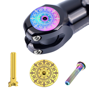 Rischio 28.6mm forcella anteriore coperchio superiore in acciaio ciotola verticale superiore con manico in lega di titanio parti di biciclette da strada da montagna - Product Image 1