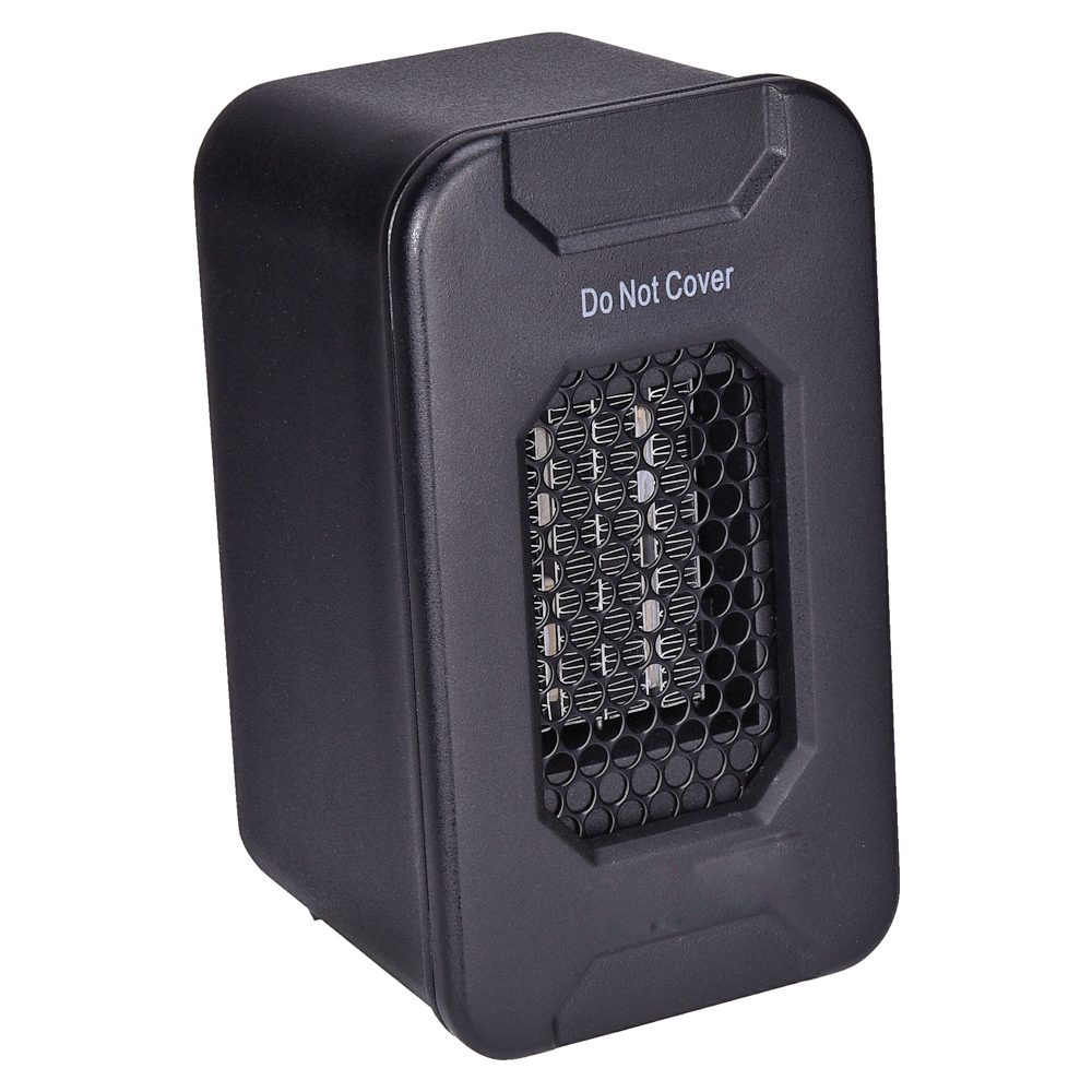 Portable 350W PTC Ceramic Desktop Manual Heater Adjustable Thermostat Overheat Protection
