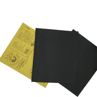 Papier abrasif rectangulaire noir de qualité Croco en carbure de silicium, imperméable, à revêtement fermé, liant en résine synthétique, poids C