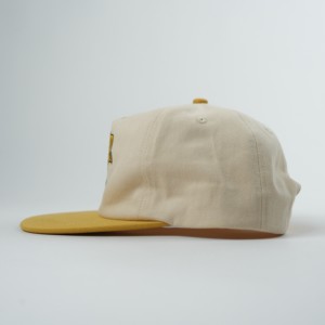 Gorras Snapback de 5 Paneles de Alta Calidad, 100% Algodón, Dos Tonos, Etiqueta Personalizada, Gorra Suave Sin Estructura, Logotipo Bordado, Diseño de Hojas Tropicales para Exteriores - Product Image 3