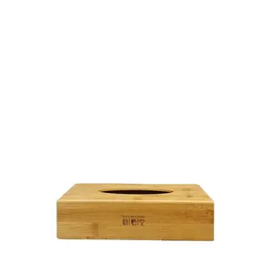 Tissue Box Manufacture Factory High Quality Facial Bamboo Cover Tissue Box Wood Boxes For Facial Tissue