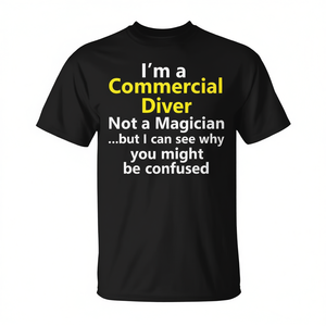 Camiseta de buceo comercial negra para hombre, talla XL, promocional - Product Image 2
