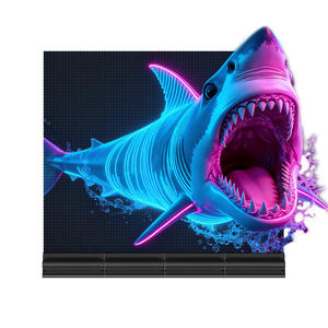 Écran LED transparent P3.91 intérieur/extérieur, grand mur de verre <span class=keywords><strong>pour</strong></span> bâtiment, mur-rideau publicitaire, écran LED transparent haute définition 1 mm - Product Image 1