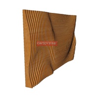 Panel deflector de listones de aluminio 3D, pared Cortina, materiales decorativos, perfiles de aluminio, Panel de pared de fachada Exterior