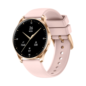 Montre connectée TKYUAN avec écran AMOLED de 1,32 pouce, suivi de la forme physique, analyse de la santé, suivi du cycle menstruel, montre connectée pour femmes - Product Image 1