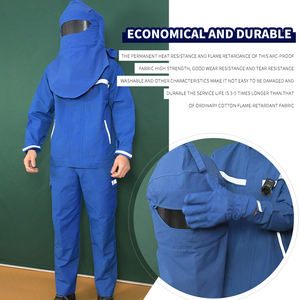 ملابس العمل الصناعية الكهربائية لحماية القوس ، بدلة وملابس فلاش قوس مقاوم للماء - Product Image 5