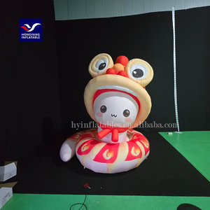 Trung quốc năm mới <span class=keywords><strong>2025</strong></span> rắn phim hoạt hình linh vật <span class=keywords><strong>Inflatable</strong></span> phim hoạt hình con rắn cho quảng cáo sự kiện với LED chiếu sáng - Product Image 3