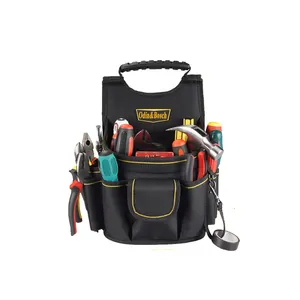 Factory Direct Sale Good Quality Lineman Carpenter Electrician Tool Pouch Waist 1680D Polyester Tool Bag