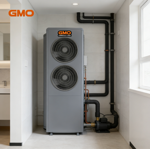 เครื่องทำน้ำร้อนแบบปั๊มความร้อนอากาศ Gmo 500 ลิตร ประสิทธิภาพสูง ใช้สารทำความเย็น R290 สำหรับโรงแรม ระดับ Class 2 พร้อมประสบการณ์ ODM/OEM 21 ปี ความจุ 500 ลิตร - Product Image 3