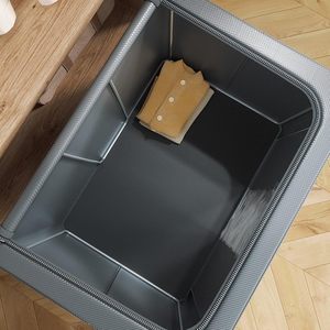 Sac de rangement pliable pour couette de grande capacité, boîte de rangement carrée en tissu épais, adaptée aux armoires et aux besoins de rangement à domicile. - Product Image 4