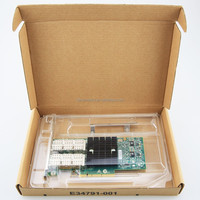 Tarjeta Adaptadora de Red Connect X-3 VPI con Doble Puerto QSFP+ de 40G, Interfaz PCI de 10Gbps, para Servidor Interno de PC, MCX354A-QCBT, Cableada, en Stock