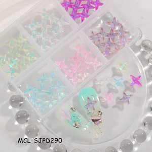 เครื่องประดับเล็บรูปดาวสี่แฉกสำหรับสปาความงามเครื่องประดับเล็บ3D ทันสมัยแบบใหม่ - Product Image 2