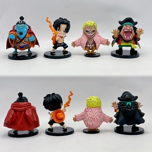8 unids/set una pieza Boa Hancock Ace Donquixote Doflamingo Mihawk Kuma Jinbe colección Modelo figura de acción Anime muñeca Juguetes - Product Image 3