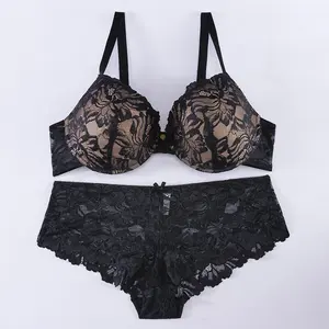 Pleasure Lace & Satin Gel Push-Up Bra - For Her from The Luxe