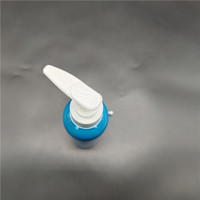 Bouteille Pompe PET Bleue Vide Rechargeable Distributeur de Lotion Flacon de Voyage pour Shampooing et Gel Douche Emballage Cosmétique avec Pompe Verrouillable