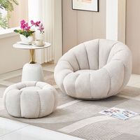 Canapé paresseux individuel, fauteuil décontracté, canapé citrouille, velours de mouton, tatami, moderne et simple, salon, balcon, fauteuil inclinable, rotatif