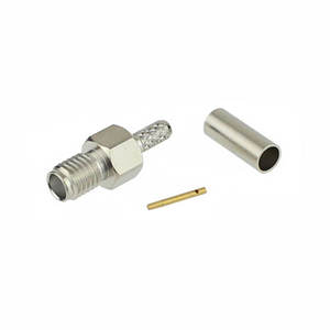 Crimp buchse der HT SSMA-Serie für RG316-Koaxialkabelanwendungen - Product Image 2