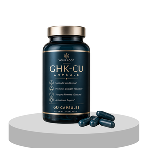 Capsules de vitamines capillaires GHK-CU à étiquette privée personnalisée, stimulent le <span class=keywords><strong>collagène</strong></span> et l'élasticité, antioxydant, biotine 99%, pour adultes, hommes et femmes - Product Image 1