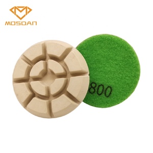 Tampons de polissage diamant en résine blanche pour sol sec de <span class=keywords><strong>3</strong></span> pouces pour béton - Product Image 6