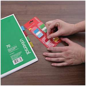 UNV99012 Deluxe 1 In. X 1-3/4 pouces Drapeaux de page pop-up de couleurs assorties (200/paquet) Accessoires d'affichage universels - Product Image 2